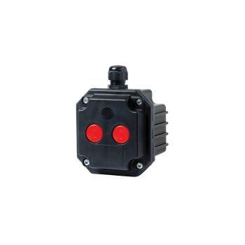 ELMARK Box Ss- 2 Stop Buttons Whit 2 Entries, Ip65