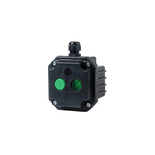 ELMARK Box Pl- 1 Start/1 Light Indic. Whit 2 Entries Ip65