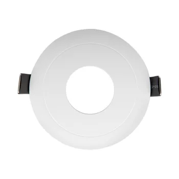 PLASTIC DOWNLIGHT ROUND IN MIDDLE D90mm WHITE