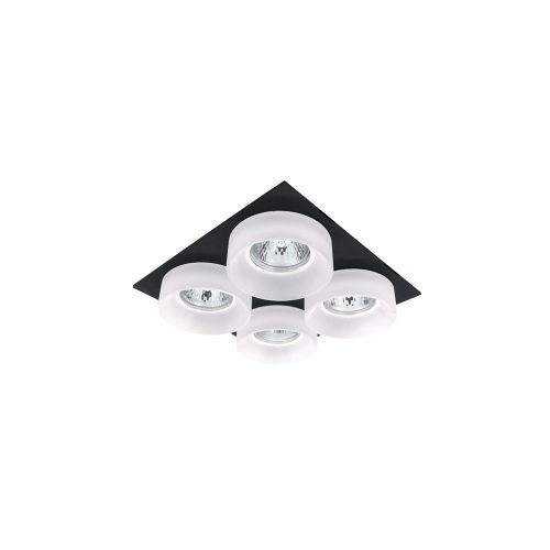 ELMARK Sa-045/4 Spot Lámpatest 4Xgu5.3 Négyzet Fekete/Fehér
