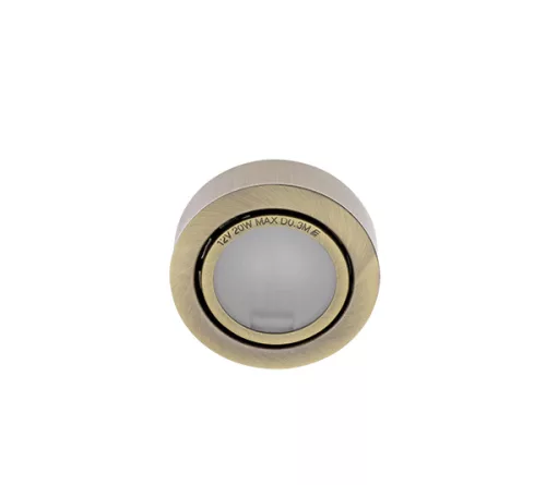SIM-55 CABINET SPOTLIGHT5 ANTIQUE BRASS FOR 12V JC HALOGEN LAMP