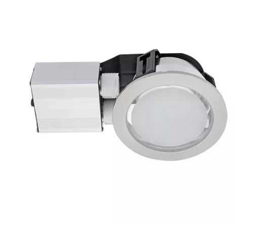 GL102-5" DOWNLIGHT FOR BATHROOM IP 44, SATIN NICKEL 2XG24