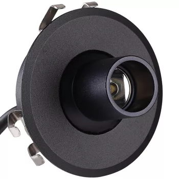 EL-CF03 LED CABINET LIGHT 12V/1W 3000K D39MM, BL.