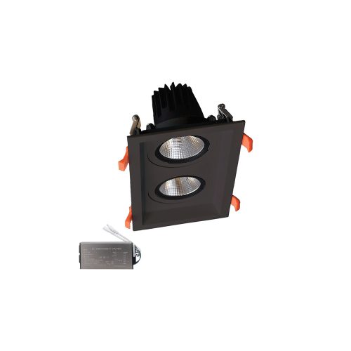 ELMARK Double Led Spot Light 2X15W 230V 3000K Bl+Inverter