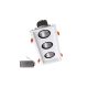 ELMARK Triple Led Spot Light 3X15W 230V 4000K Wh+Emergency Kit