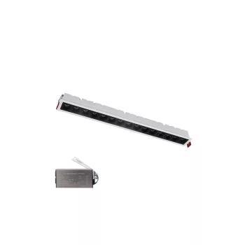 ELMARK Recessed Linear Lightel-05 20W 4000K, White & Black