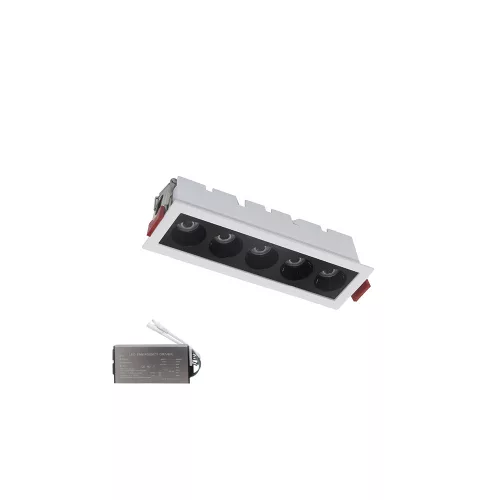 ELMARK Recessed Linear Light El-05 5W 3000K, White & Black