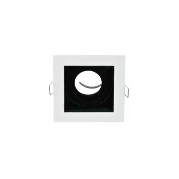 ELMARK El-110Sq1 Sq. Recessed Downlight Gu10 White & Black