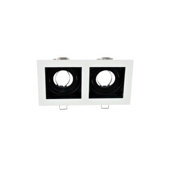 ELMARK El-110Sq2 Sq. Recessed Downlight Gu10 White & Black