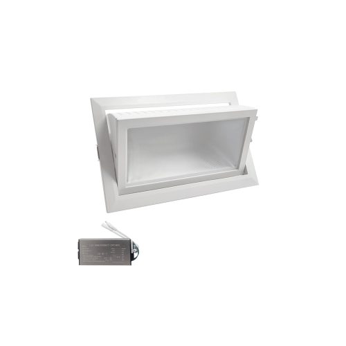 ELMARK Recessed Down Light El-6705 40W 3000K, White+Emergency Kit
