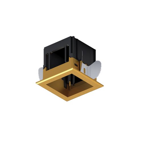 ELMARK Modena 1 Module Recessed Box With Frame Brass