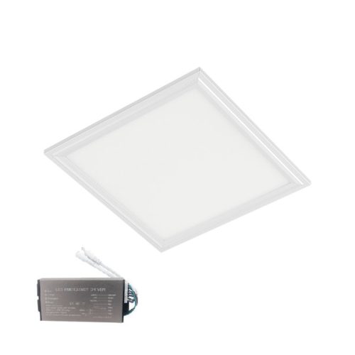 LED PANEL 45W 4000K-4300K 595mm/595mm WHITE FRAME DIMMABLE WITH EMERGENCY BLOCK