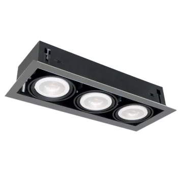 LED ACCENT FIXTURE QUAD310 10W 3XE27 4000K DARK GREY