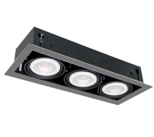LED ACCENT FIXTURE QUAD310 10W 3XE27 4000K DARK GREY