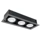 LED ACCENT FIXTURE QUAD310 10W 3XE27 4000K DARK GREY