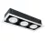 LED ACCENT FIXTURE QUAD312 12W 3XE27 2700K DARK GREY
