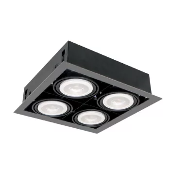 LED ACCENT FIXTURE QUAD410 10W 4XE27 4000K DARK GREY