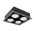 LED ACCENT FIXTURE QUAD410 10W 4XE27 4000K DARK GREY