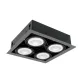 LED ACCENT FIXTURE QUAD410 10W 4XE27 4000K DARK GREY