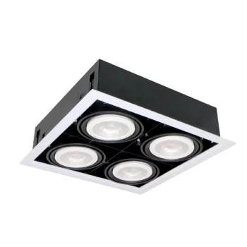 LED ACCENT FIXTURE QUAD412 12W 4XE27 2700K WHITE