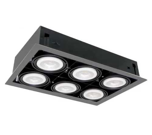 LED ACCENT FIXTURE QUAD610 10W 6XE27 4000K DARK GREY