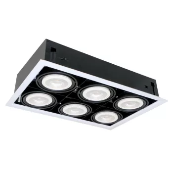 LED ACCENT FIXTURE QUAD612 12W 6XE27 2700K WHITE