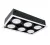 LED ACCENT FIXTURE QUAD612 12W 6XE27 2700K WHITE