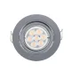 LED METAL ROUND SPOTLIGHT HIGH POWER 6W 4000-4300K SATIN NICKEL