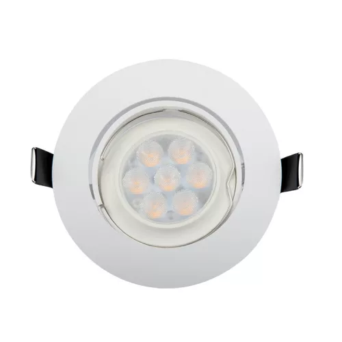 LED PLASTIC ROUND SPOTLIGHT HIGH POWER 6W 2700-3000K WHITE