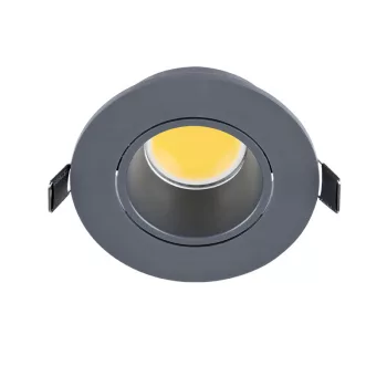 LED PLASTIC ROUND SPOTLIGHT COB 7W 2700-3000K GRAPHITE
