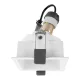 RECESSED SQUARE DOWN LIGHT R6869 GU10, WHITE