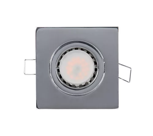 LED METAL SQUARE SPOTLIGHT PAR 16 5.5W 2700-3000K CHROME