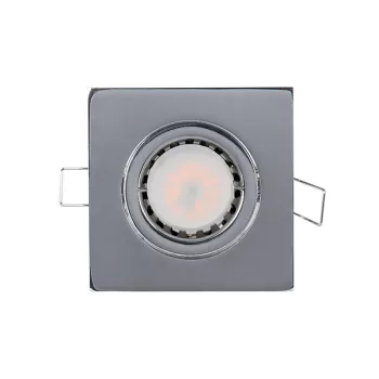   LED METAL SQUARE SPOTLIGHT PAR 16 5.5W 2700-3000K SATIN NICKEL