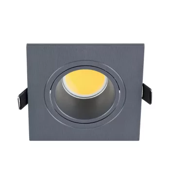 LED PLASTIC SQUARE SPOTLIGHT COB 7W 2700-3000K GRAPHITE