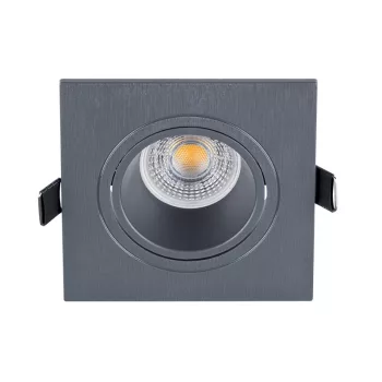  LED PLASTIC SQUARE SPOTLIGHT PAR 16 COB 7W 4000-4300K GRAPHITE