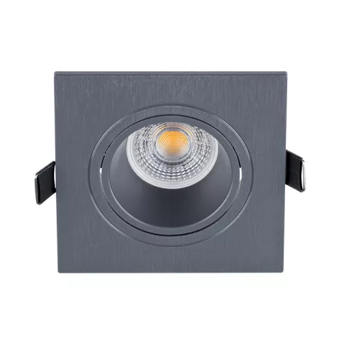 LED PLASTIC SQUARE SPOTLIGHT PAR 16 COB 7W 4000-4300K GRAPHITE