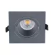 LED PLASTIC SQUARE SPOTLIGHT PAR 16 COB 7W 4000-4300K GRAPHITE