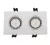 LED PLASTIC RECTANGLE SPOTLIGHT PAR 16 2X5.5W 2700-3000K S WHITE
