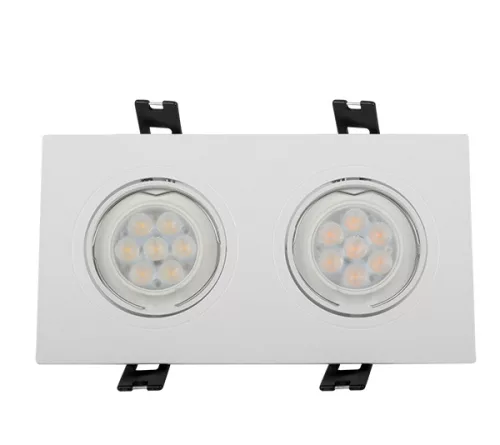 LED PLASTIC RECTANGLE SPOTLIGHT HIGH POWER 2X6W 4000-4300K S WHITE