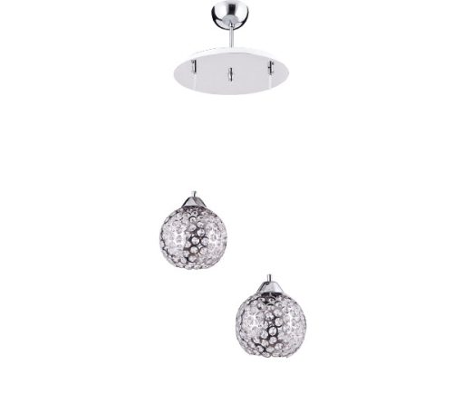 11282 ANDREA PENDANT 2ХЕ27 CHROME