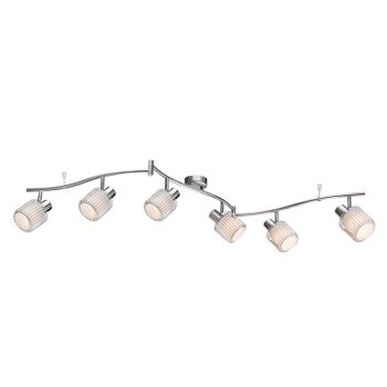 ABBY SPOT 6XE14 CHROME/WHITE GLASS