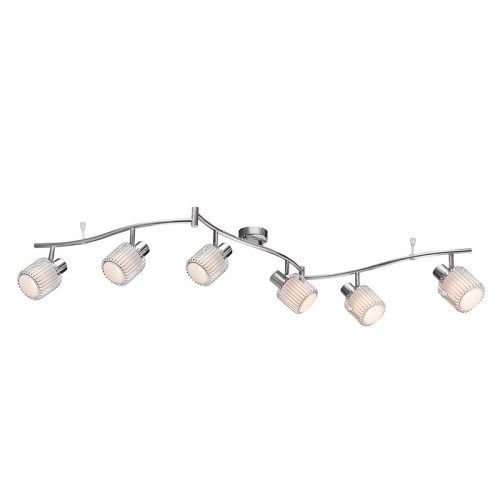 ABBY SPOT 6XE14 CHROME/WHITE GLASS