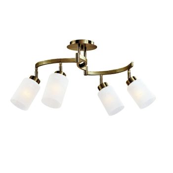 ADEL CHANDELIER 4XE27 ANTIQUE BRASS