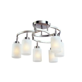 ADEL CHANDELIER 6XE27 SATIN NIKEL