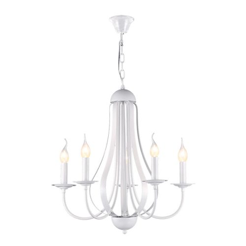 AMANDA CHANDELIER 5XE14 WHITE