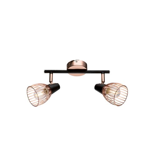 ELMARK Ambix Spot 2Xe14 Fekete/Réz