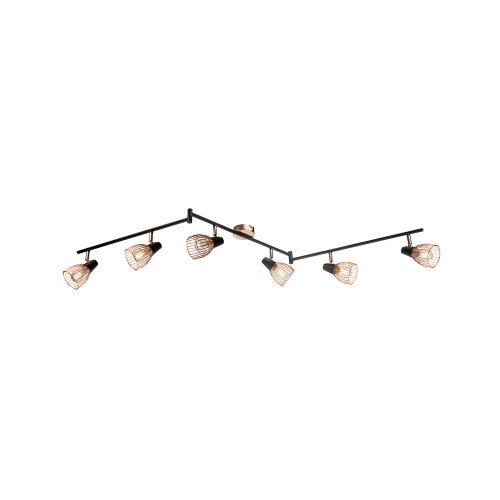 ELMARK Ambix Spot 6Xe14 Fekete/Réz