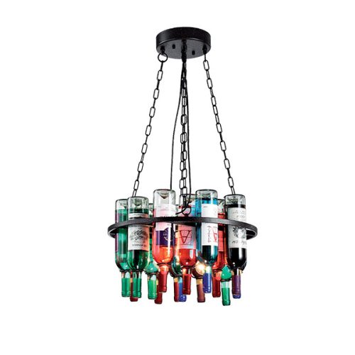 BOTTLES CHANDELIER 5XE27 D600XH400mm
