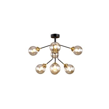 ELMARK Bubbles Csillár 8Xe14 Borostyán Üveg