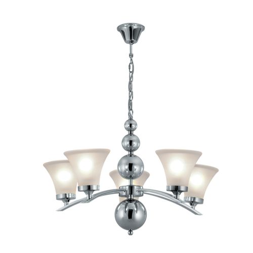 DARA CHANDELIER 5XE27 CHROME